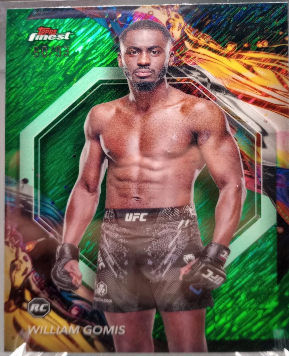 William Gomis 2024 Topps Finest UFC Base Uncommon #171 Green Shimmer Refractor