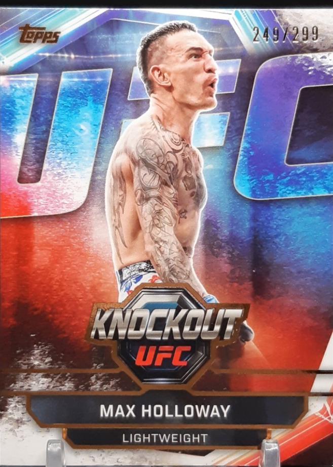 Max Holloway 2026 Topps Knockout UFC Base #33 Bronze