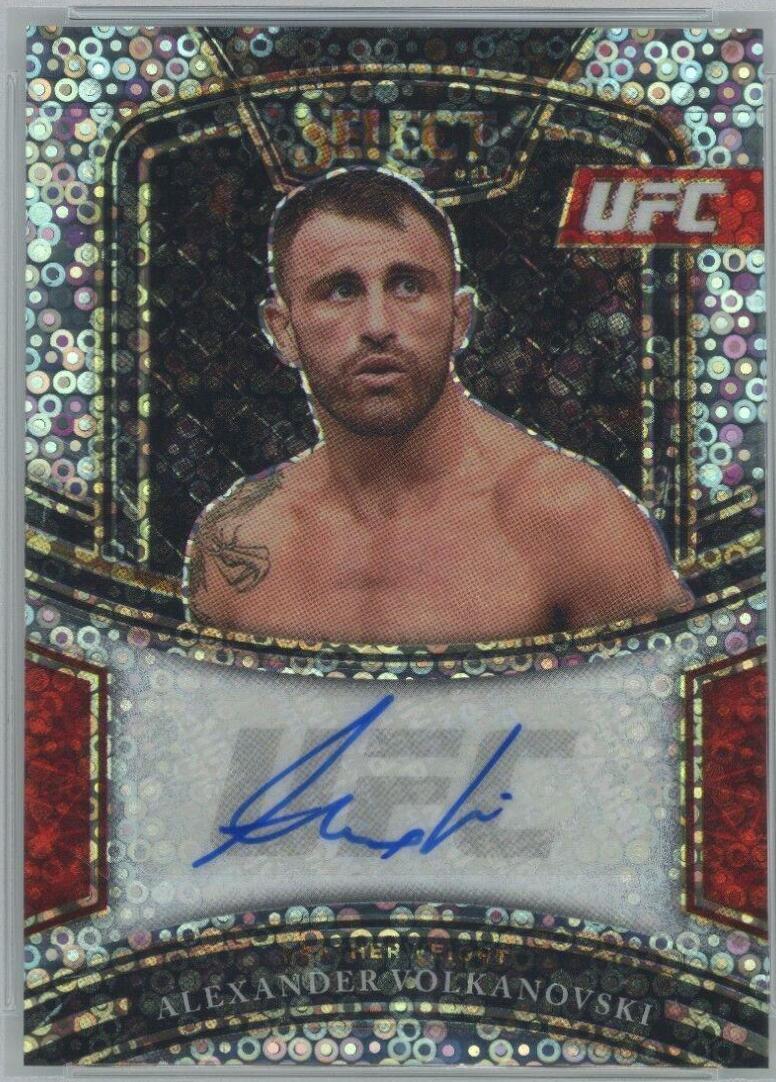 Alexander Volkanovski 2021 Panini Select UFC Signatures #40 Disco Prizms