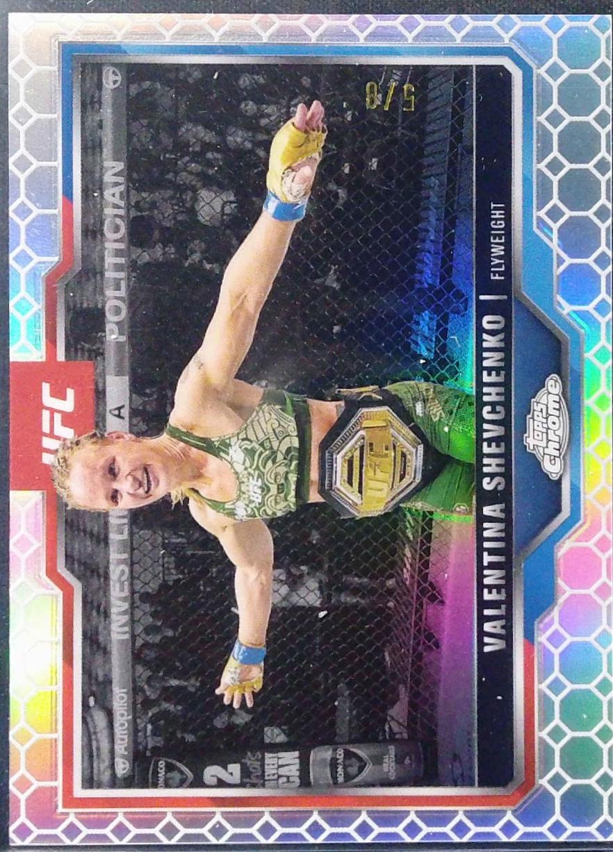 Valentina Shevchenko 2025 Topps Chrome UFC Base #166 OctaFractor