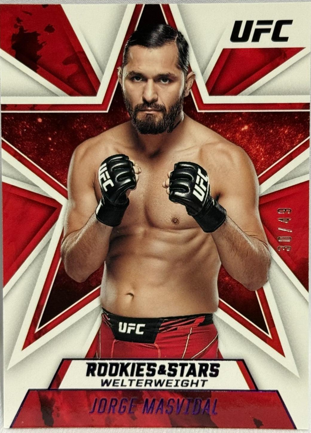 Jorge Masvidal 2021 Panini Chronicles UFC Base Rookies and Stars #82 Purple