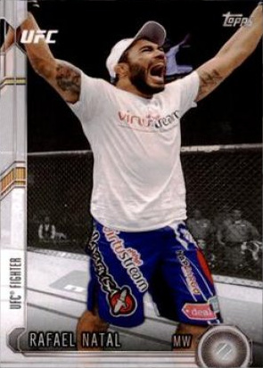 Rafael Natal 2015 Topps UFC Chronicles Base #106 Silver