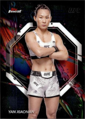 Yan Xiaonan 2024 Topps Finest UFC Base Common #9 Superfractor