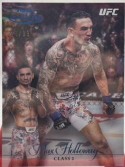 Max Holloway 2024 Topps Gold Label UFC Base Class II #58 Blue