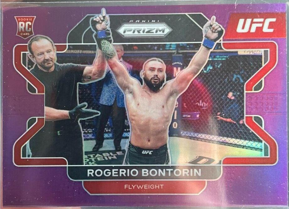 Rogerio Bontorin 2022 Panini Prizm UFC Base #30 Purple