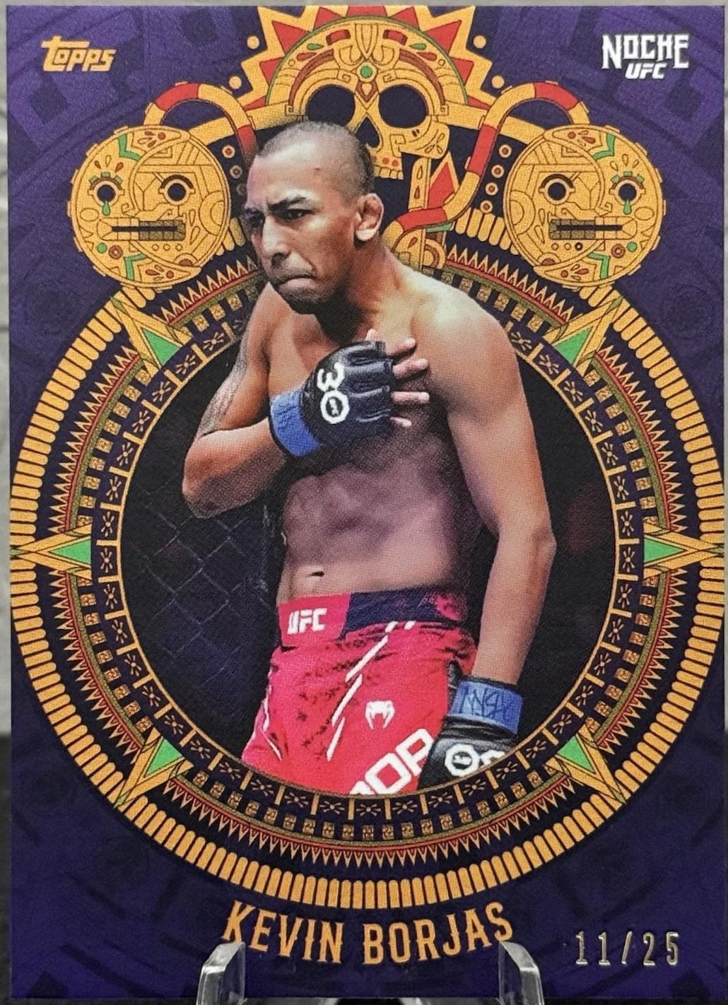 Kevin Borjas 2024 Topps Noche UFC Base #14 Purple