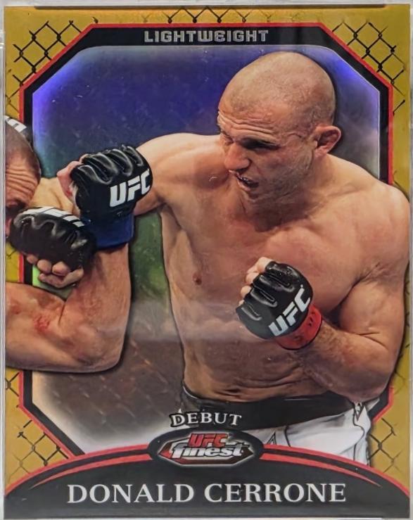 Donald Cerrone 2011 Topps Finest UFC Base #76 Gold Refractor