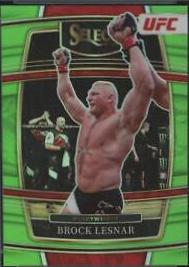Brock Lesnar 2022 Panini Select UFC Concourse #100 Neon Green