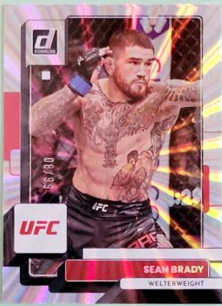 Sean Brady 2023 Panini Donruss UFC Base #49 Laser