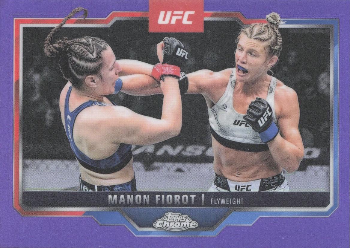 Manon Fiorot 2025 Topps Chrome UFC Base #92 Purple Refractor