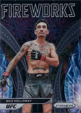 Max Holloway 2022 Panini Prizm UFC Fireworks #8 Black