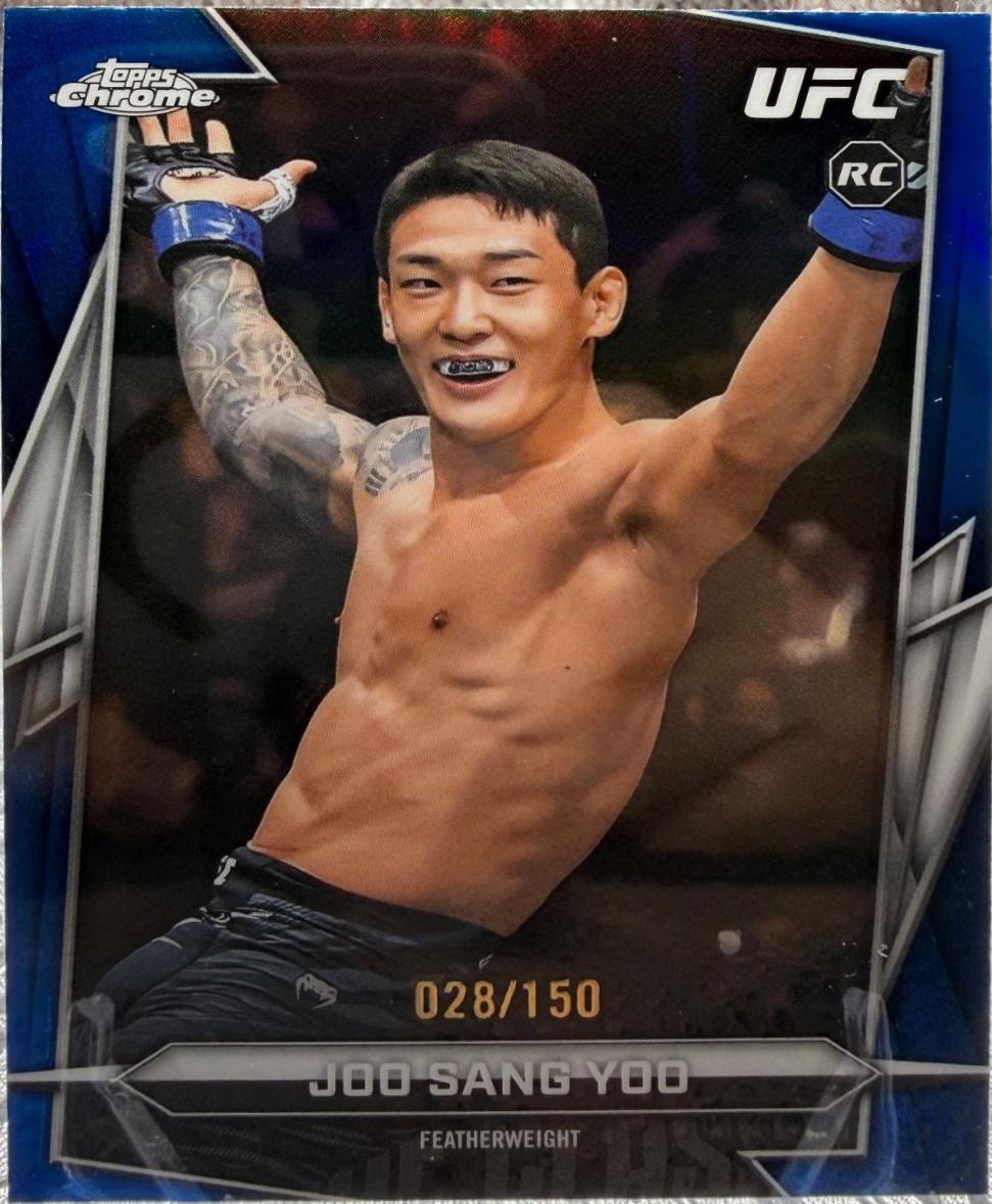 Joo Sang Yoo 2026 Topps Chrome UFC Base #146 Blue Refractor