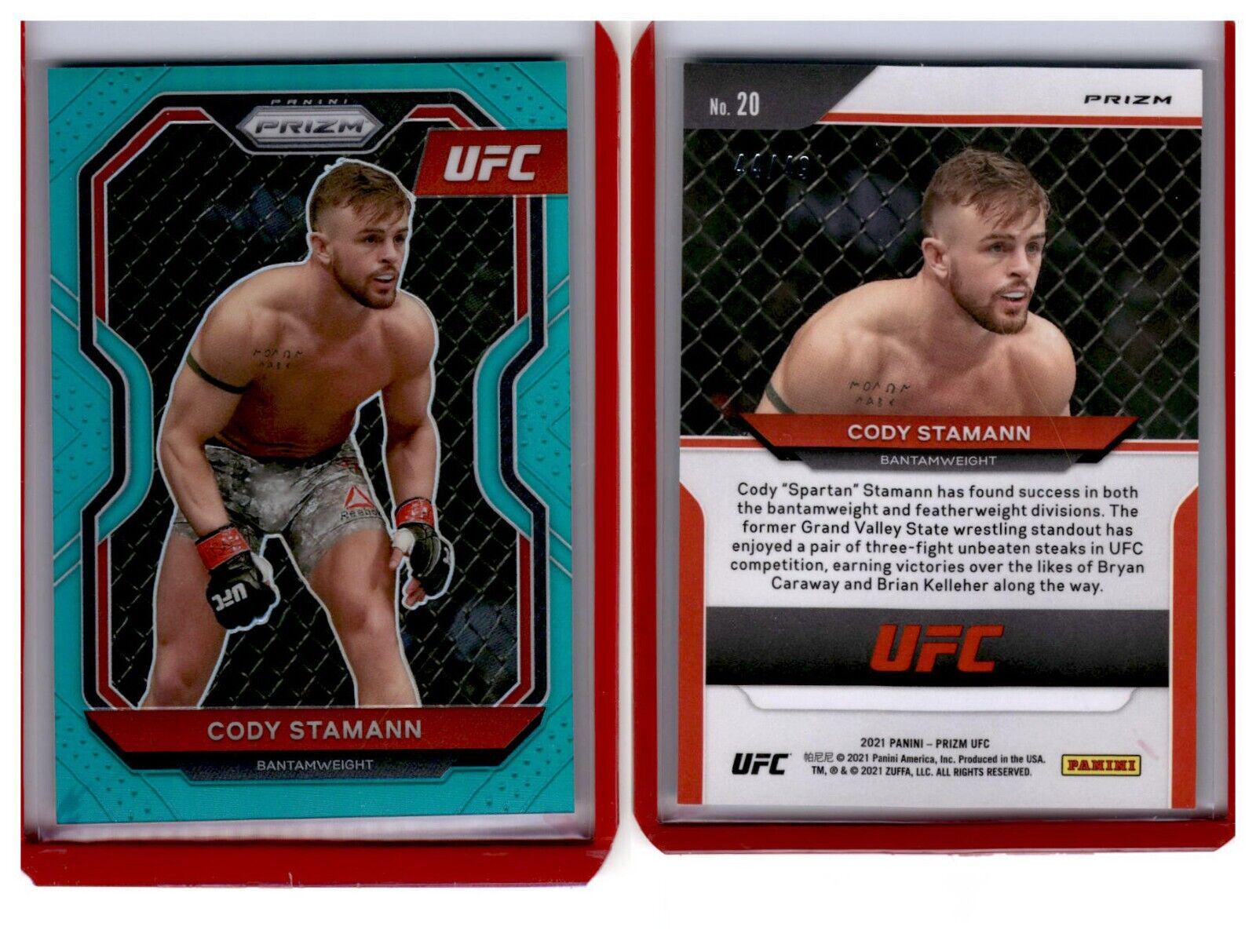 Cody Stamann 2021 Panini Prizm UFC Base #20 Teal
