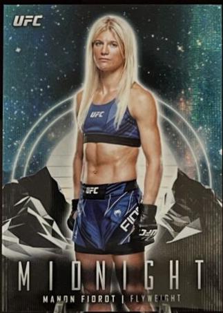 Manon Fiorot 2024 Topps Midnight UFC Base #61 Moon Beam