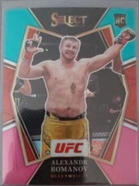 Alexandr Romanov 2022 Panini Select UFC Premier Level #169 Teal and Pink