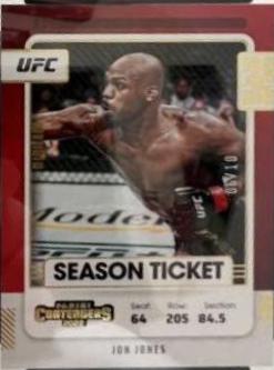 Jon Jones 2022 Panini Chronicles UFC Base Contenders Season Ticket #106 Gold