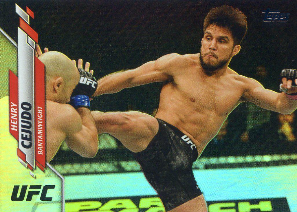 Henry Cejudo 2020 Topps UFC Base #8 Rainbow Foil