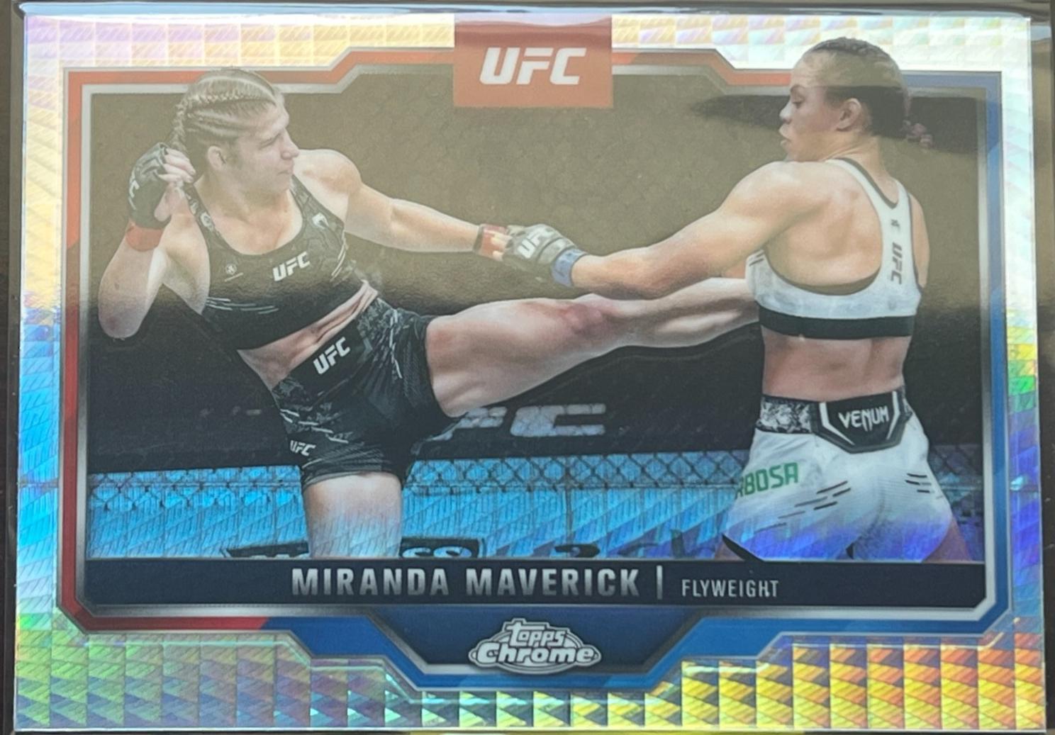 Miranda Maverick 2025 Topps Chrome UFC Base #5 Prism Refractor
