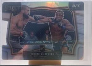 Jeremiah Wells 2023 Panini Select UFC Octagonside #221 Silver Die Cut