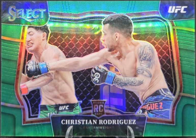 Christian Rodriguez 2023 Panini Select UFC Octagonside #211 Green