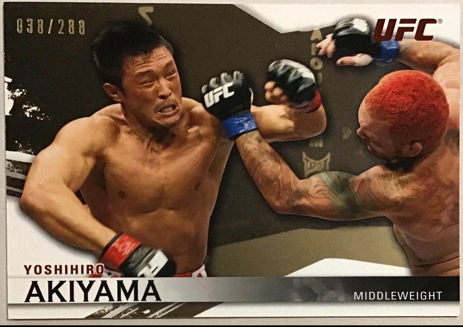 Yoshihiro Akiyama 2010 Topps UFC Knockout Base #12 Gold
