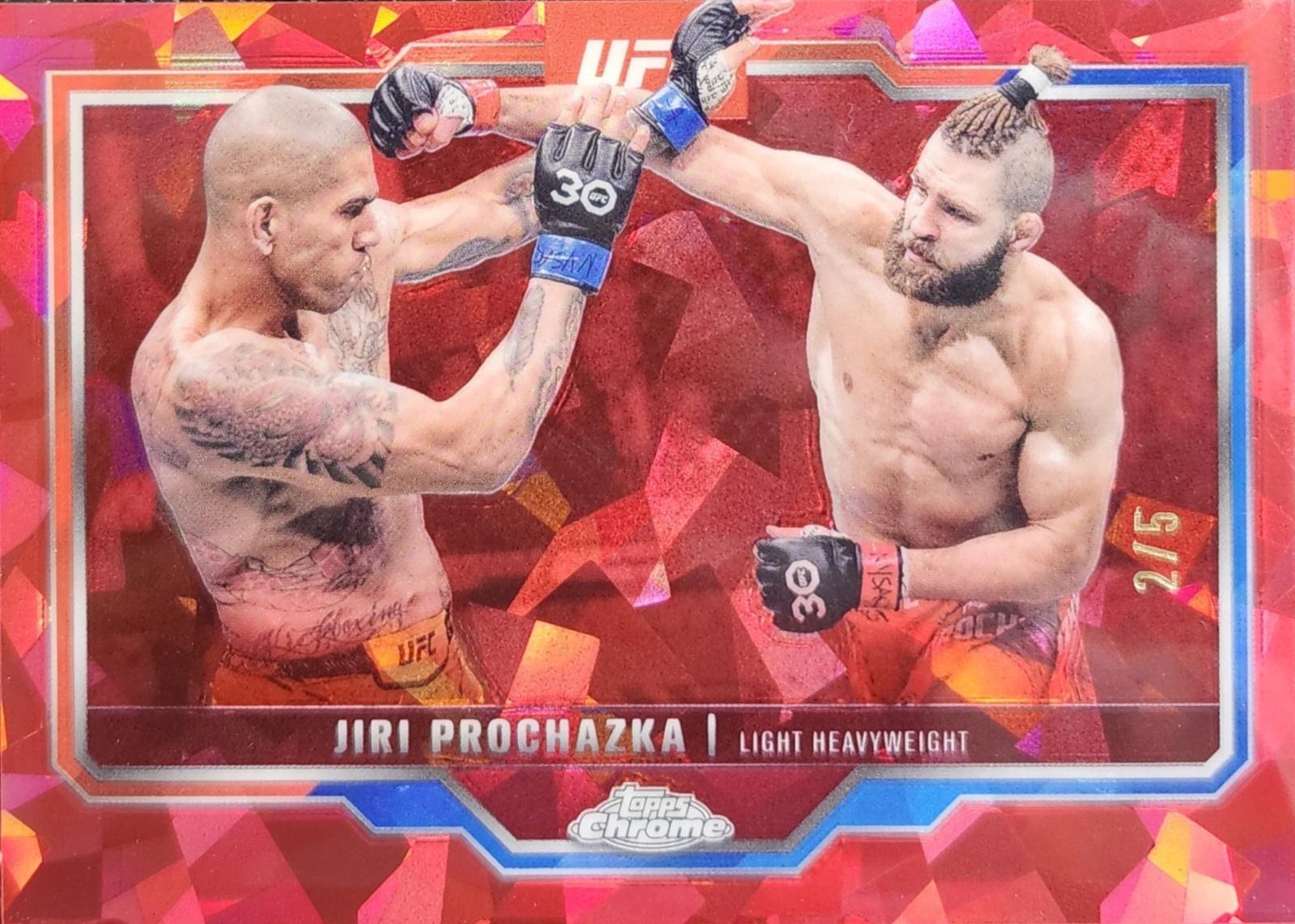Jiri Prochazka 2025 Topps Chrome Sapphire UFC Base Sapphire #70 Red Sapphire