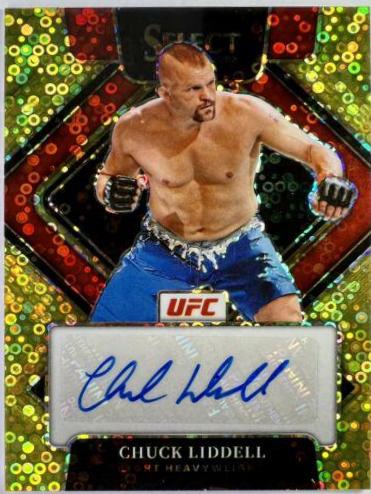 Chuck Liddell 2022 Panini Select UFC Signatures #9 Gold Disco