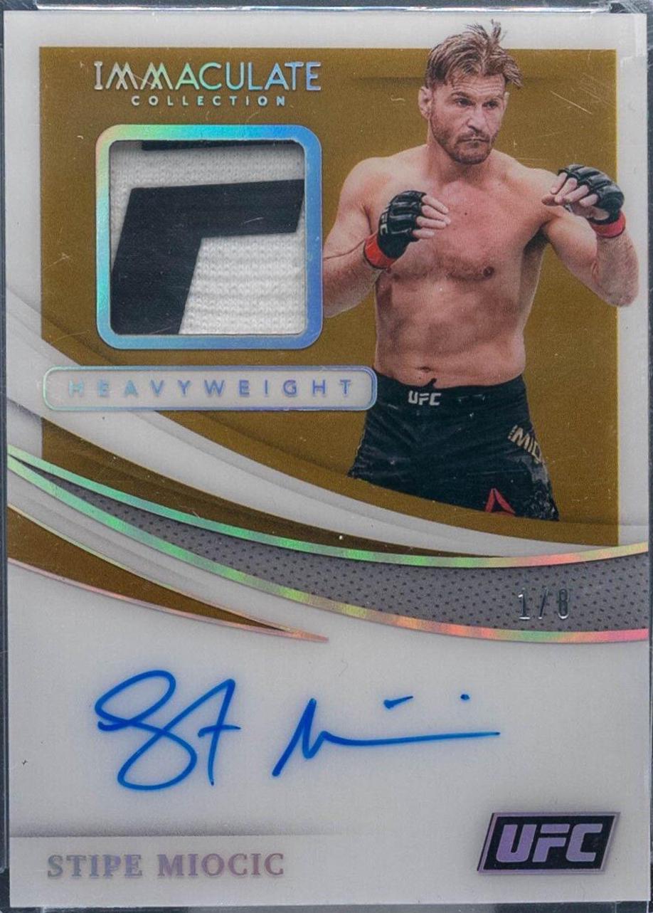 Stipe Miocic 2021 Panini Immaculate UFC Memorabilia Autographs #17 Acetate