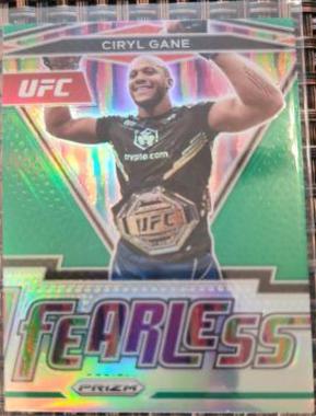 Ciryl Gane 2022 Panini Prizm UFC Fearless #21 Green