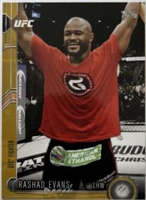 Rashad Evans 2015 Topps UFC Chronicles Base #28 Gold