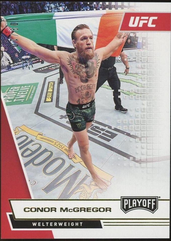 Conor McGregor 2021 Panini Chronicles UFC Base Playoff #61 Gold