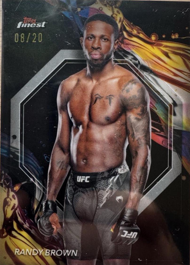 Randy Brown 2024 Topps Finest UFC Base Uncommon #192 Black Refractor