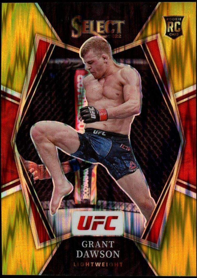 Grant Dawson 2022 Panini Select UFC Octagonside #252 Gold Flash