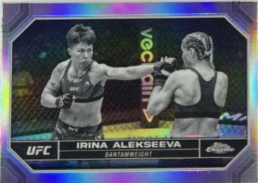 Irina Alekseeva 2024 Topps Chrome UFC Base #79 Negative Refractor