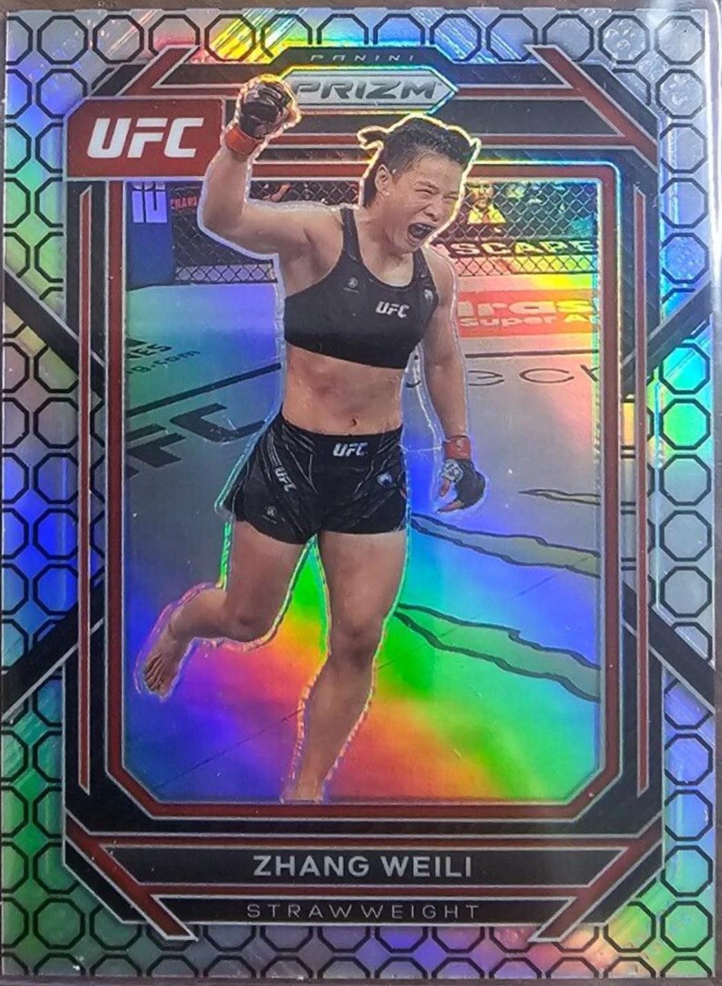 Zhang Weili 2023 Panini Prizm UFC Base #198 Octagon