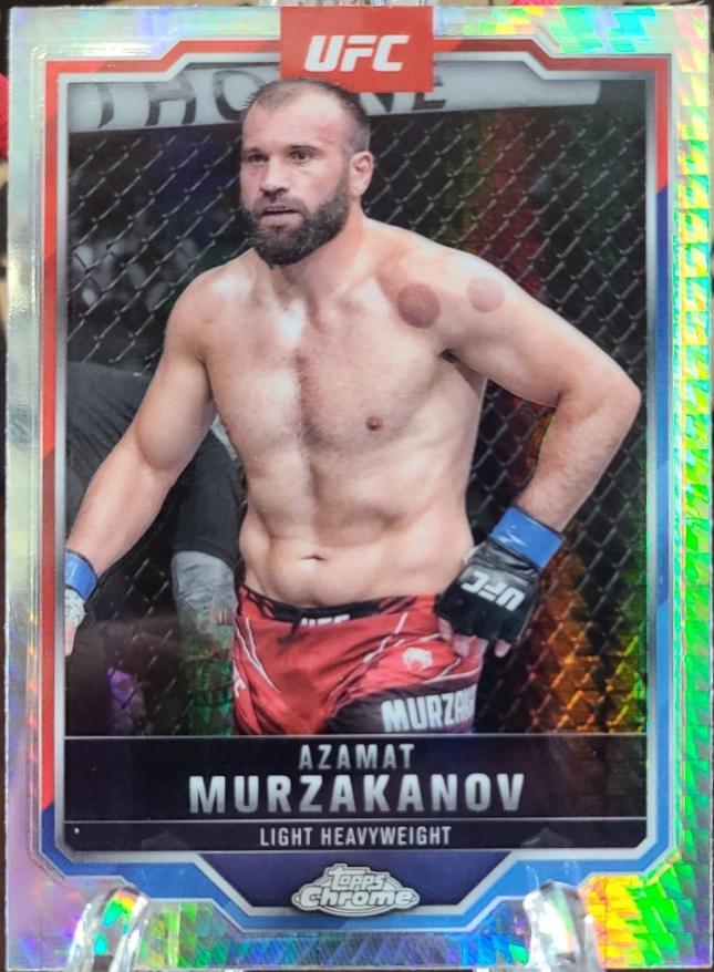 Azamat Murzakanov 2025 Topps Chrome UFC Base #168 Prism Refractor