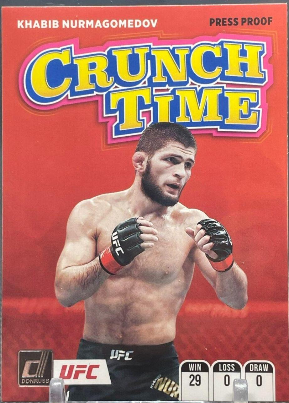 Khabib Nurmagomedov 2022 Panini Donruss UFC Crunch Time #8 Press Proof