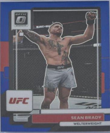 Sean Brady 2023 Panini Donruss Optic UFC Base #14 Blue