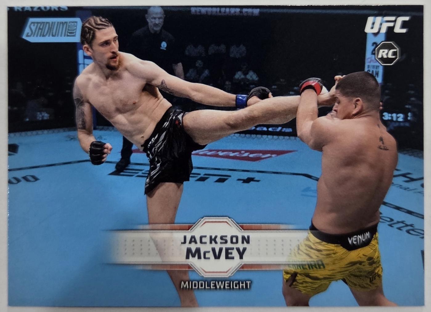Jackson McVey 2026 Topps Stadium Club UFC Base #199 Light Blue