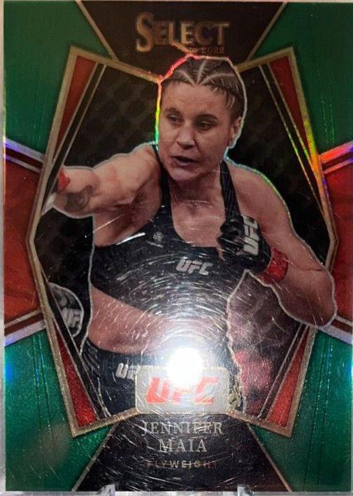 Jennifer Maia 2022 Panini Select UFC Premier Level #146 Green