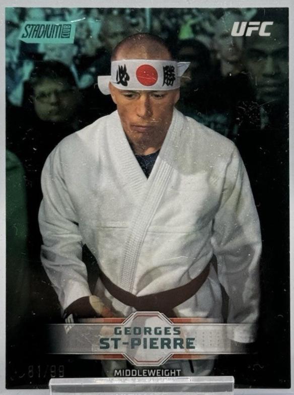 Georges St-Pierre 2026 Topps Stadium Club UFC Base #63 Turquoise