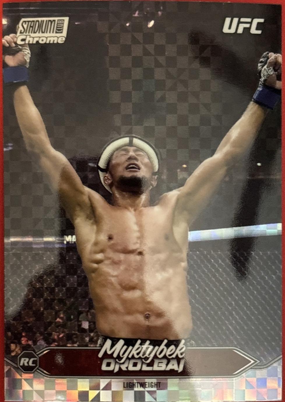 Myktybek Orolbai 2025 Topps Stadium Club UFC Base Chrome #C-190 X-Fractor
