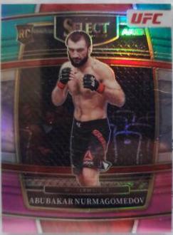 Abubakar Nurmagomedov 2022 Panini Select UFC Concourse #64 Teal and Pink