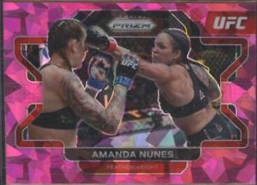 Amanda Nunes 2022 Panini Prizm UFC Base #65 Pink Ice