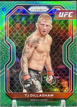 TJ Dillashaw 2021 Panini Prizm UFC Base #23 Green