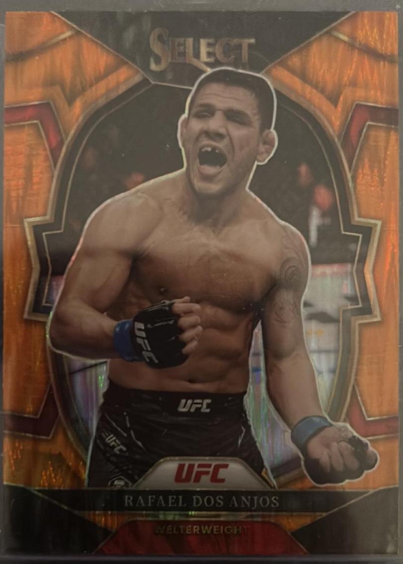 Rafael Dos Anjos 2023 Panini Select UFC Concourse #61 Orange Flash