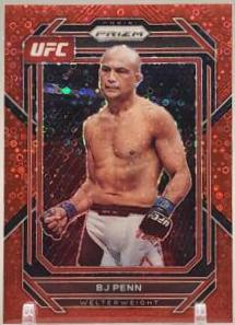 BJ Penn 2023 Panini Prizm Under Card UFC Base #123 Red