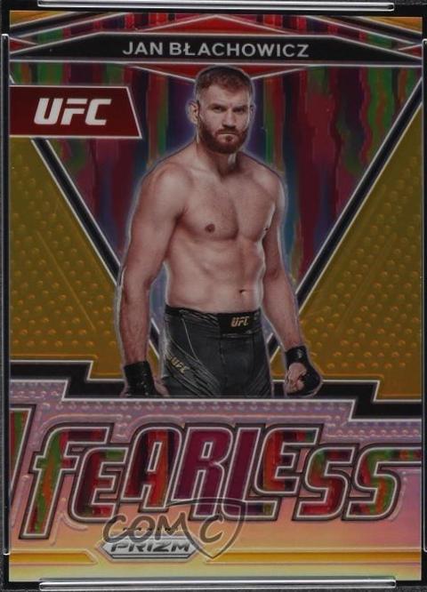 Jan Błachowicz 2022 Panini Prizm UFC Fearless #4 Gold