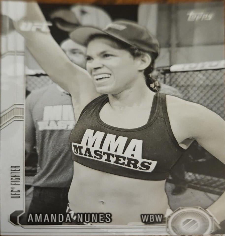 Amanda Nunes 2015 Topps UFC Chronicles Base #205 Black and White