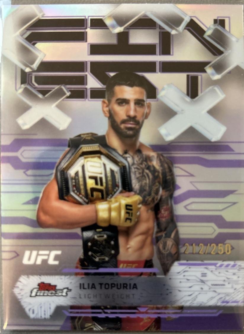 Ilia Topuria 2025 Topps Finest UFC Base Rare #241 Die-Cut Refractor